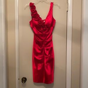 Stunning red cocktail dress